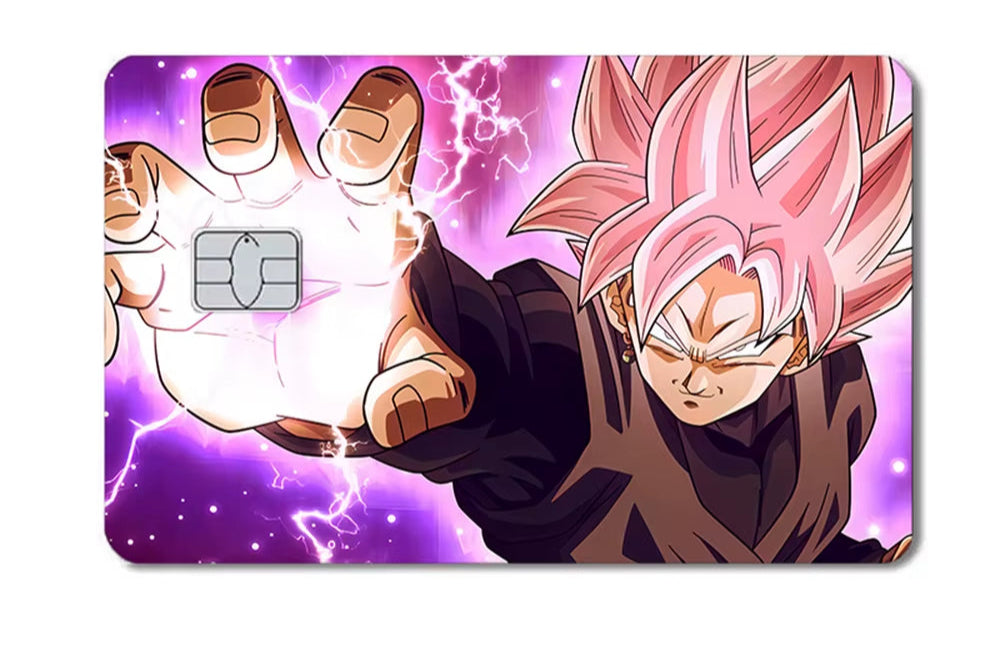 Dragon Ball Naruto One Piece Anmie PVC Sticker Film Skin Cover for Credit Card Debit Bank Card Front