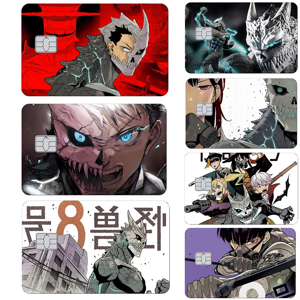 5-10Pcs Anime Baidai Dragon Ball Credit Card Debit Card Matte PVC Film Skin 100 Different Mystery Gifts Stickers Random