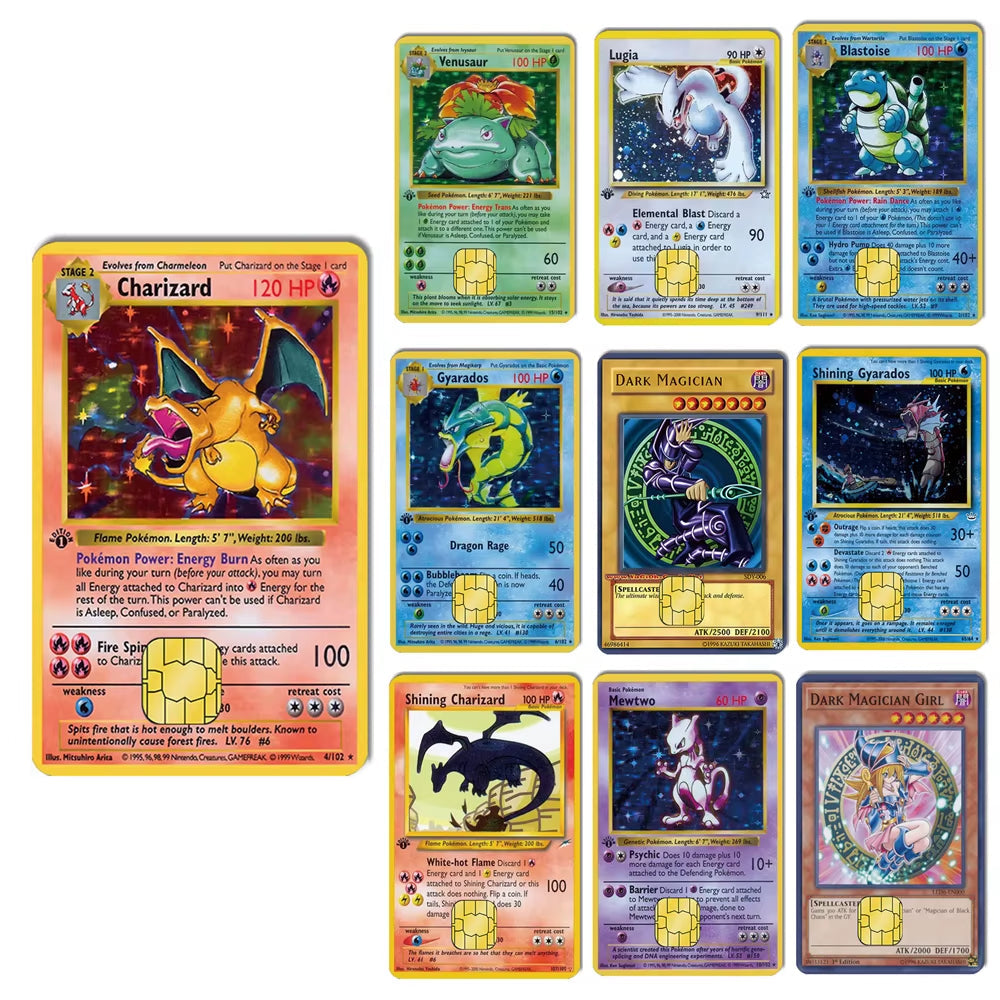5-10Pcs Anime Baidai Dragon Ball Credit Card Debit Card Matte PVC Film Skin 100 Different Mystery Gifts Stickers Random
