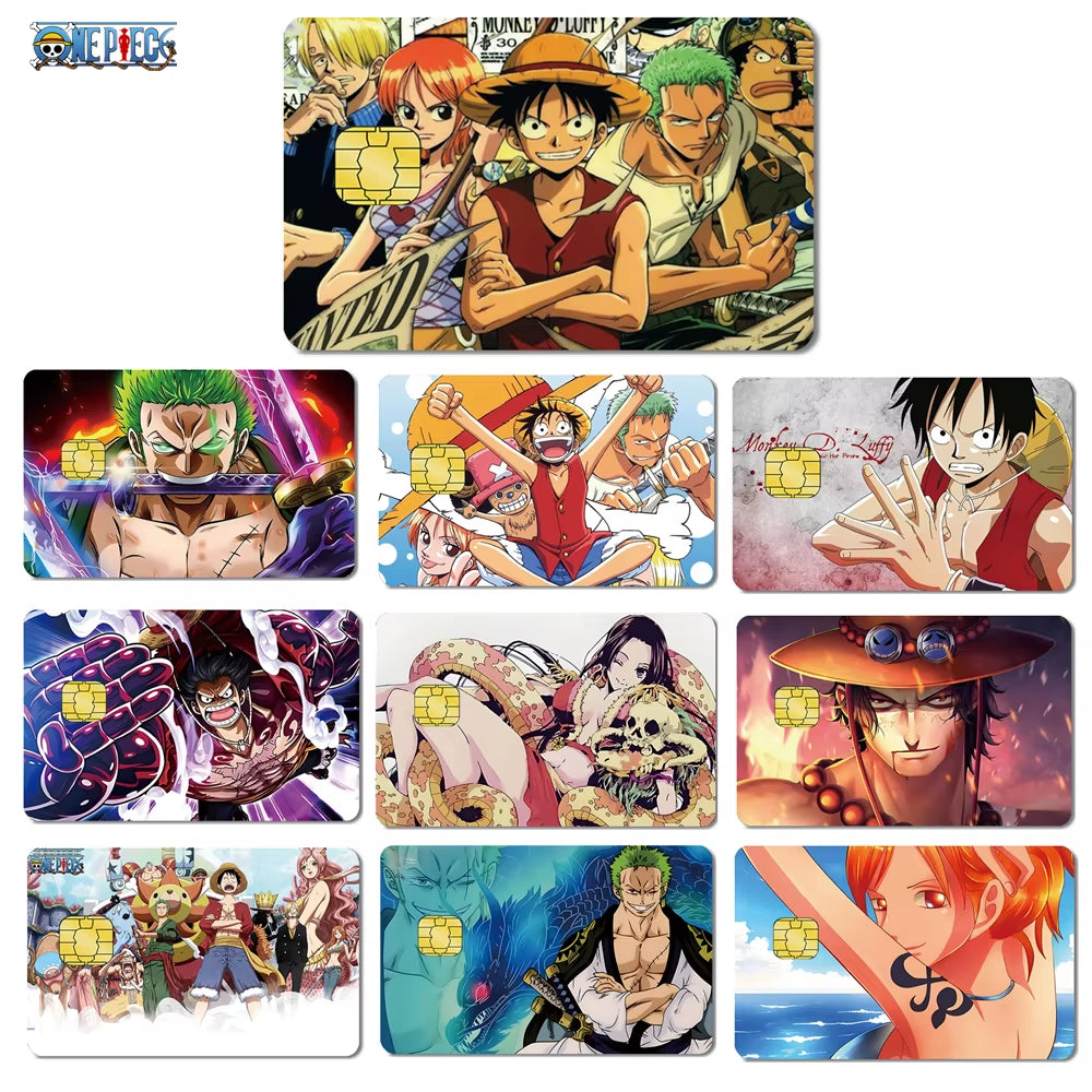 5-10Pcs Anime Baidai Dragon Ball Credit Card Debit Card Matte PVC Film Skin 100 Different Mystery Gifts Stickers Random