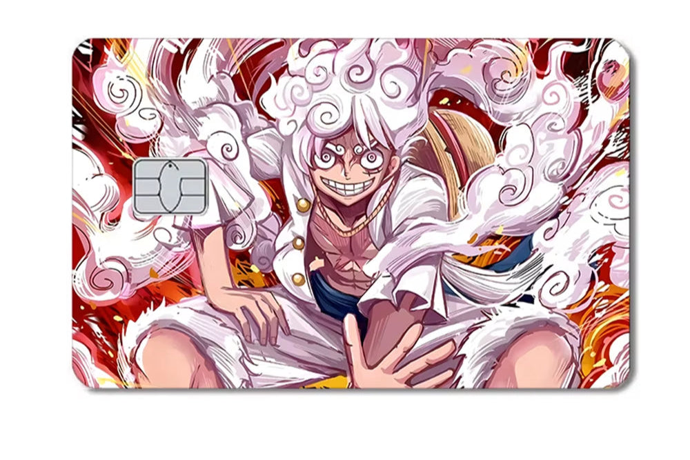 Dragon Ball Naruto One Piece Anmie PVC Sticker Film Skin Cover for Credit Card Debit Bank Card Front