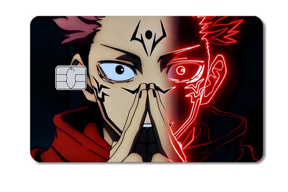 Dragon Ball Naruto One Piece Anmie PVC Sticker Film Skin Cover for Credit Card Debit Bank Card Front
