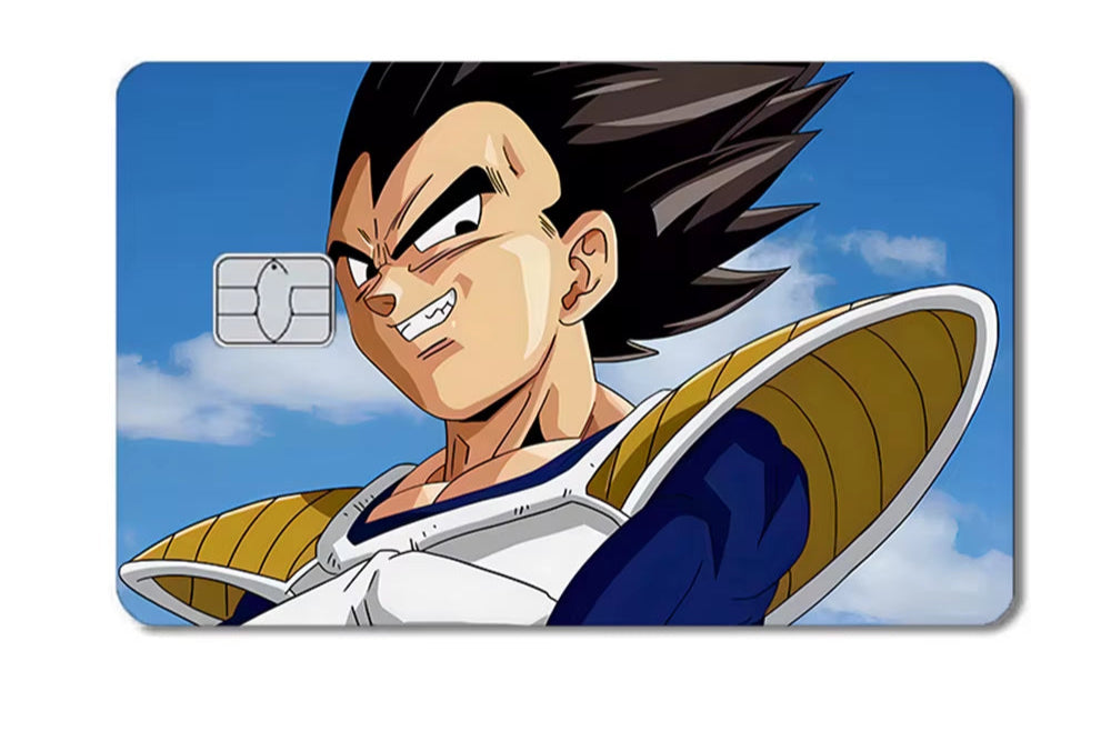 Dragon Ball Naruto One Piece Anmie PVC Sticker Film Skin Cover for Credit Card Debit Bank Card Front
