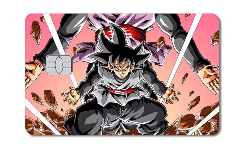Dragon Ball Naruto One Piece Anmie PVC Sticker Film Skin Cover for Credit Card Debit Bank Card Front