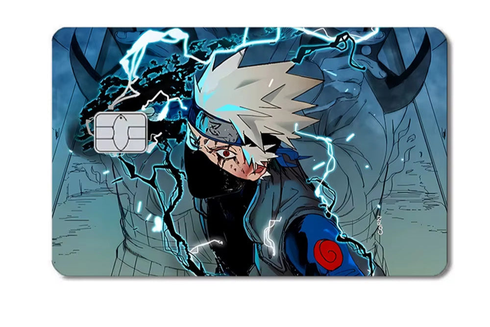 Dragon Ball Naruto One Piece Anmie PVC Sticker Film Skin Cover for Credit Card Debit Bank Card Front