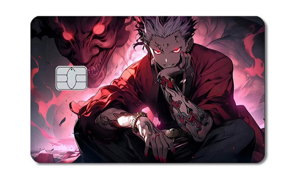Dragon Ball Naruto One Piece Anmie PVC Sticker Film Skin Cover for Credit Card Debit Bank Card Front