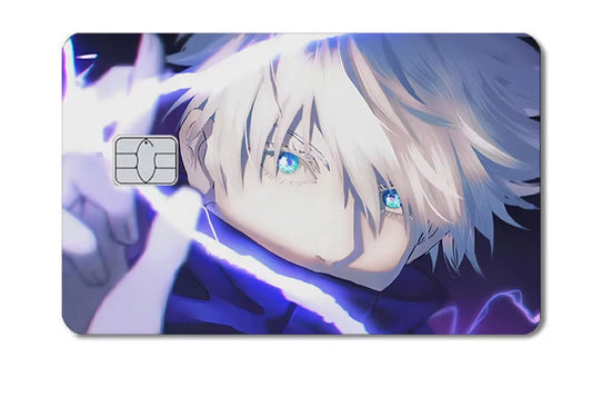 Anime Jujutsu Kaisen Gojo Satoru Itadori Yuji 2.5D HD Matte PVC Sticker Film Tape Skin for Credit Card Debit Card Sticker Gifts